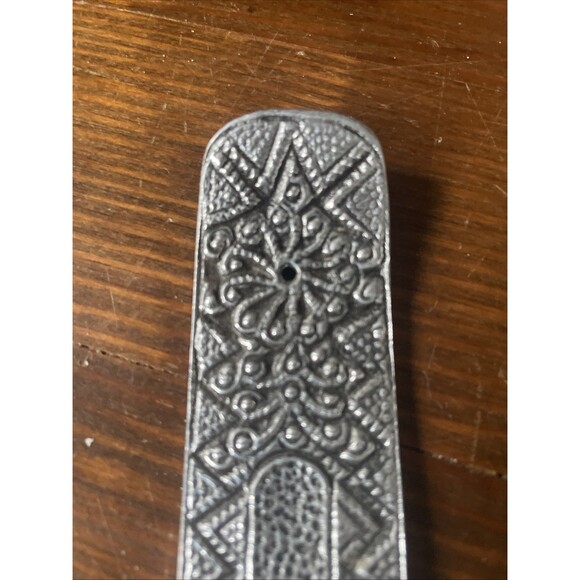 Vintage Metal Stick Incense Holder Home Decor Incense Stick Burner Windrose - Picture 2 of 8